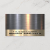 Gold Silver Metallic | Technische Logo | QR-code Visitekaartje (Achterkant)