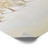 Gold Silver Pine Trees Christmas Poster (Hoek)