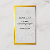 Gold Silver Property Logo | Marmer | Goudgrens Visitekaartje (Achterkant)