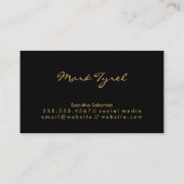 Gold Silver Real Estate Home Logo Visitekaartje (Achterkant)