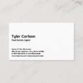 Gold Silver Real Estate Logo | Houtpanelen Visitekaartje (Achterkant)