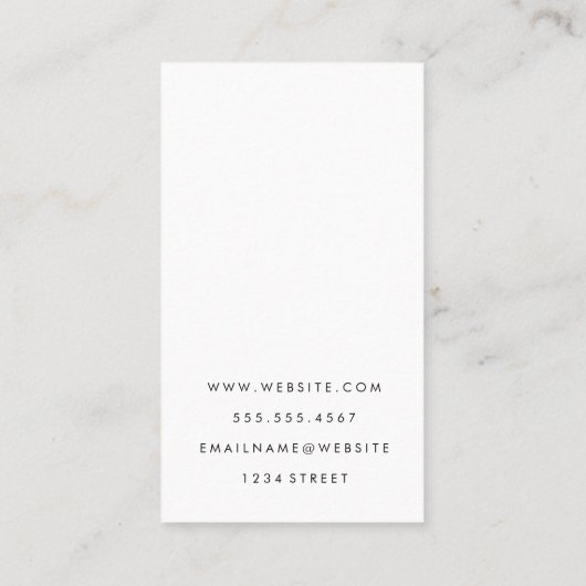 Gold Silver Real Estate Logo | Marmer Leder Visitekaartje (Achterkant)