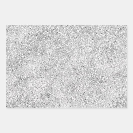 Gold Silver Red Glitz Glitter Inpakpapier Vel (Voorkant 3)