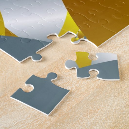 Gold Silver Spiral Metallic Optical Belichting 3-D Legpuzzel (Zijkant)