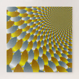Gold Silver Spiral Metallic Optical Belichting 3-D Legpuzzel