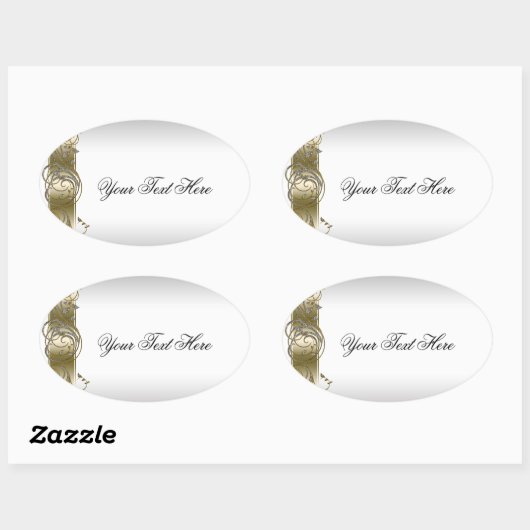 Gold Silver  Sticker (Vel)