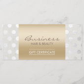 Gold & Silver Stippen Salon Zakelijk Cadeaubon (Voorkant)
