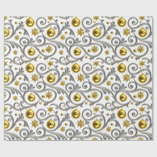 Gold & Silver Swirl Elegance Cadeaupapier