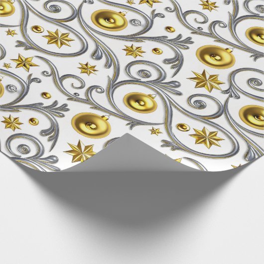 Gold & Silver Swirl Elegance Cadeaupapier (Hoek)