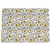 Gold & Silver Swirl Elegance Groot Cadeauzakje (Voorkant)