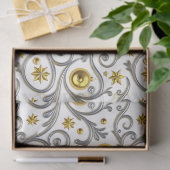 Gold & Silver Swirl Elegance Tissuepapier (Geschenk)