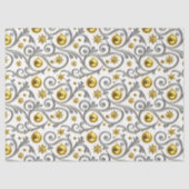 Gold & Silver Swirl Elegance Tissuepapier (Voorkant)
