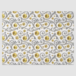 Gold & Silver Swirl Elegance Tissuepapier