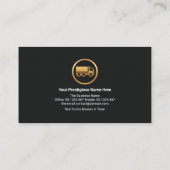 Gold Silver Truck Carriage Home Logistic Movers Visitekaartje (Achterkant)