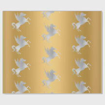 GOLD SILVER UNICORN BIRTHDAY WEDDING WRAP