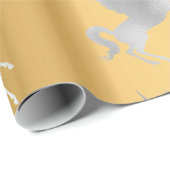 GOLD SILVER UNICORN BIRTHDAY WEDDING WRAP CADEAUPAPIER (Rol Hoek)