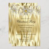 Gold Silver Winter Wonderland Kerstfeest Kaart (Voorkant / Achterkant)