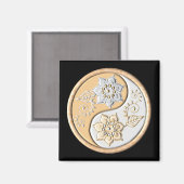 Gold & Silver Yin Yang  Magneet (Voorkant / Achterkant)