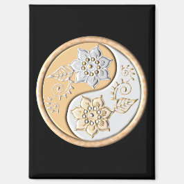 Gold & Silver Yin Yang  Magneet