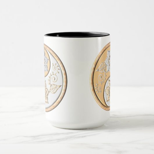 Gold & Silver Yin Yang Mok (Midden)