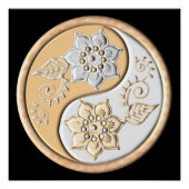 Gold & Silver Yin Yang Perfect Poster (Voorkant)