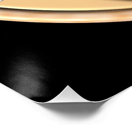 Gold & Silver Yin Yang Perfect Poster (Hoek)