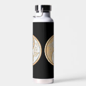 Gold & Silver Yin Yang water bottle Waterfles (Rechts)