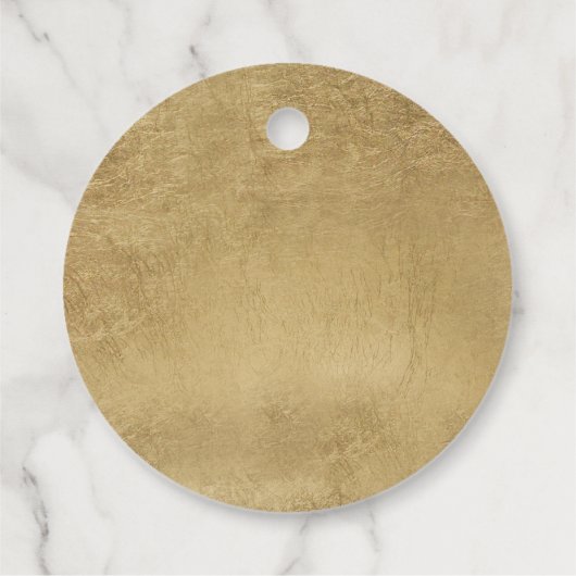 Gold Simple Calligraphy Merry kerst Bedankjes Labels (Achterkant)