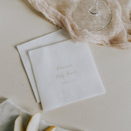 Gold Simple Minimalist Baby shower Napkins Servet
