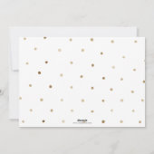 Gold Simple Script Happy New Year-vakantiekaart Feestdagenkaart (Achterkant)