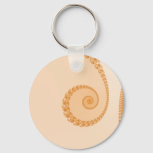 Gold Simple Spiral-Sleutelhanger Sleutelhanger