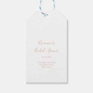 Gold Simple Vrijgezellenfeest Cadeaus Labels Cadeaulabel