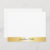 Gold Sjabloon Handschrift Script Tekstnaam (Voorkant / Achterkant)