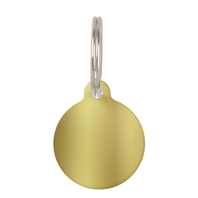 Gold Sjabloon leeg Huisdierpenning (Achterkant)