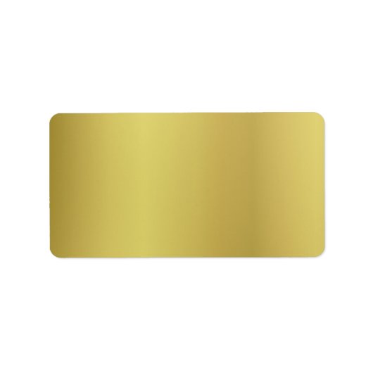 Gold Sjabloon Terug Aanpassen Etiket (Voorkant)