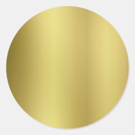 Gold Sjabloon Terug Aanpassen Ronde Sticker