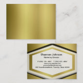 Gold Sjabloon Terug Aanpassen Visitekaartje (Voorkant / Achterkant)