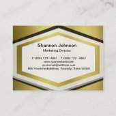 Gold Sjabloon Terug Aanpassen Visitekaartje (Achterkant)