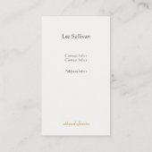 Gold  Skelet Key Antiek Meubelwinkel Visitekaartje (Achterkant)