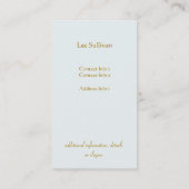 Gold  Skelet Key Antiek Meubelwinkel Visitekaartje (Achterkant)