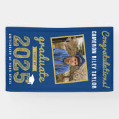 Gold Sketch Class of 2025 Afstudeerfeest Spandoek (Horizontaal)