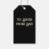 Gold Skull Gift Label Cadeaulabel (Achterkant)