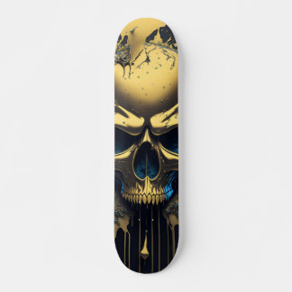 Gold Skull - Numb-Skulls Design #1 Persoonlijk Skateboard