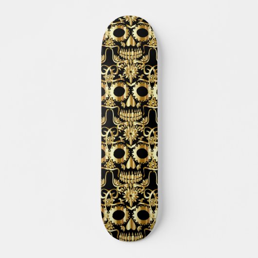 GOLD SKULLS SKATEBOARDS (Voorkant)