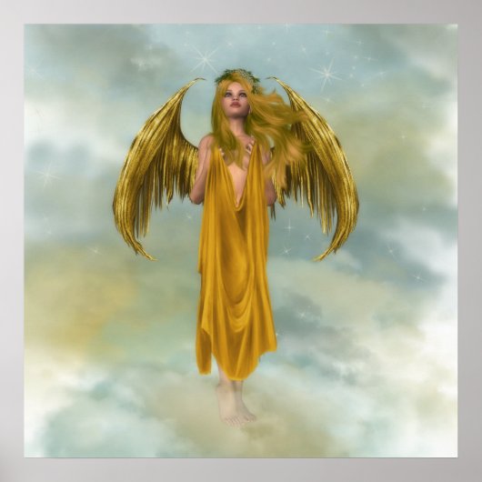 Gold Sky Angel Poster (Voorkant)