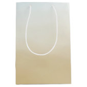 Gold Sky Blue Ombre Waterverf Medium Cadeauzakje (Voorkant)