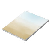 Gold Sky Blue Ombre Waterverf Notitieblok (Linkerzijde)