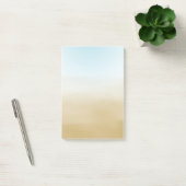 Gold Sky Blue Ombre Waterverf Post-it® Notes (Kantoor)