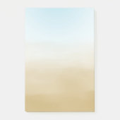 Gold Sky Blue Ombre Waterverf Post-it® Notes (Voorkant)