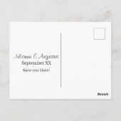 Gold Skyline Las Vegas Bruiloft Save the Date Briefkaart (Achterkant)